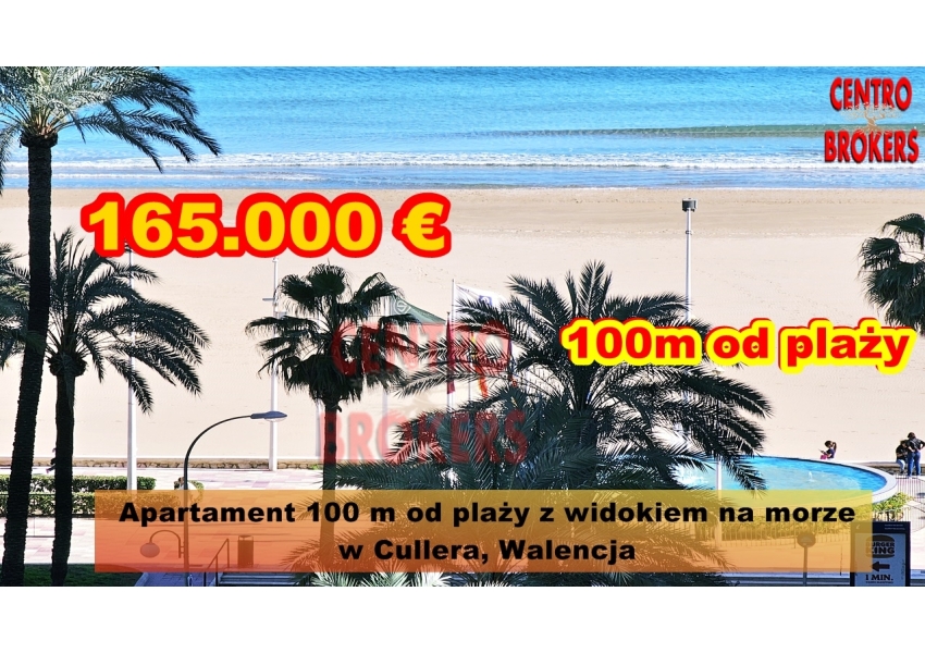 Apartament 100 m od plaży w Cullera, Walencja